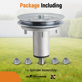 maXpeedingrods Lawn Mower Deck Spindle Assembly with Pulley 51537200 51528000 for Ariens Ikon-X 52 Edge 52 Gravely ZTX 52 ZT XL 52 with 52" Deck Mower Spindle