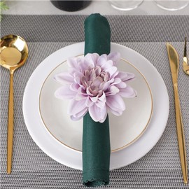 Set of 6 Napkin Rings Handicraft Flower Napkin Rings Spring Napkin Rings Rose Napkin Holders Vine Design Napkin Holder Rings Table Decorations