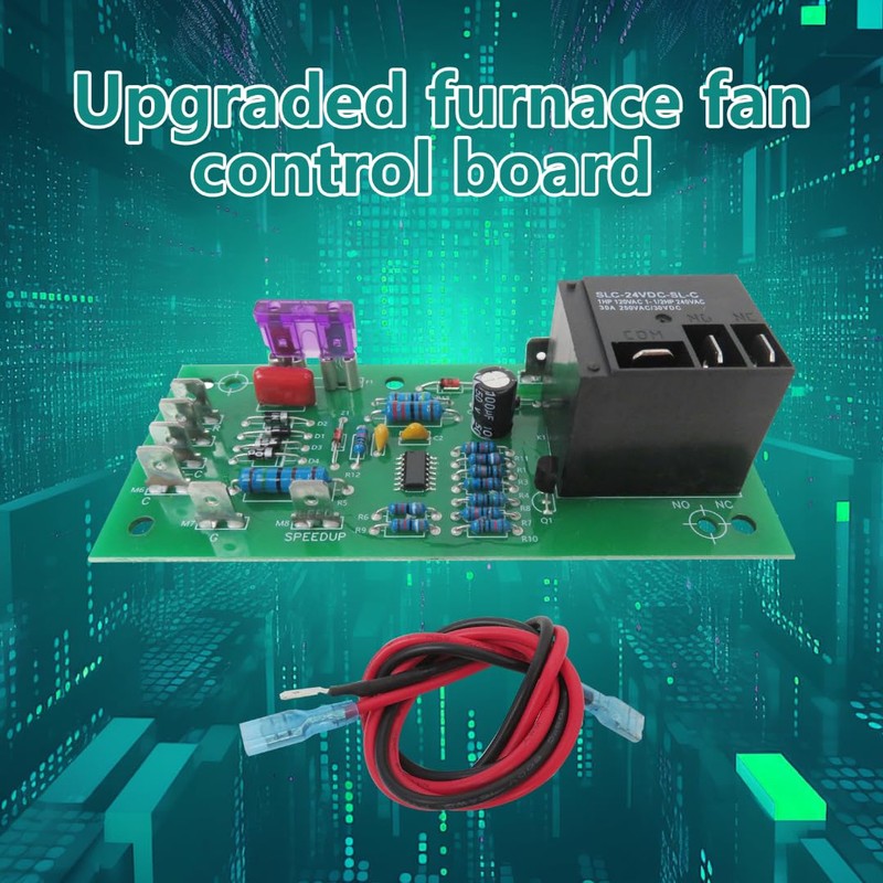 JRSHOME New Upgraded Furnace Fan Control Circuit Board Replacement for