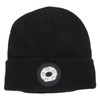 LED Beanie Hat with Headphones Wireless Black Musical Knitted Cap