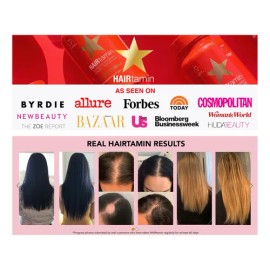 Soporte Cabello Hairtamin Advanced Formula 30 Caps Hecho Usa Sin Sabor