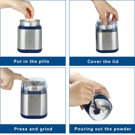 Electric Pill Crusher, Suitable for Small or Large Pills and Vitamin Tablets, Grinder Fine Powder, Great for Feeding Tubes and Pets