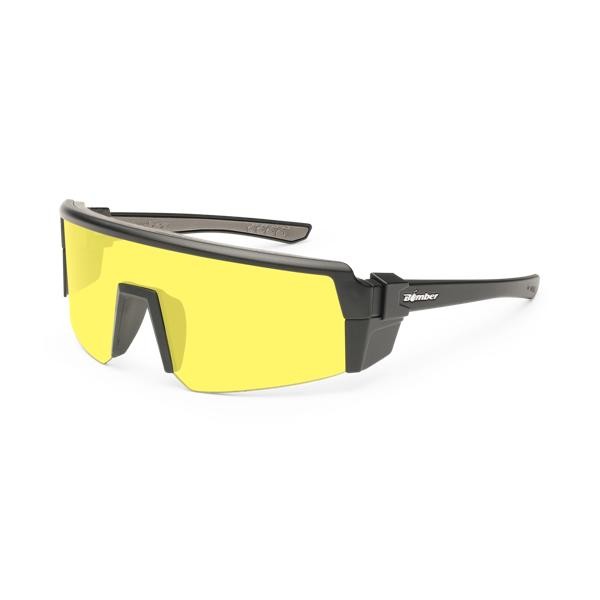 BOMBER SMOKE BOMB ANSI Z87+ Safety Sunglasses:_Yellow