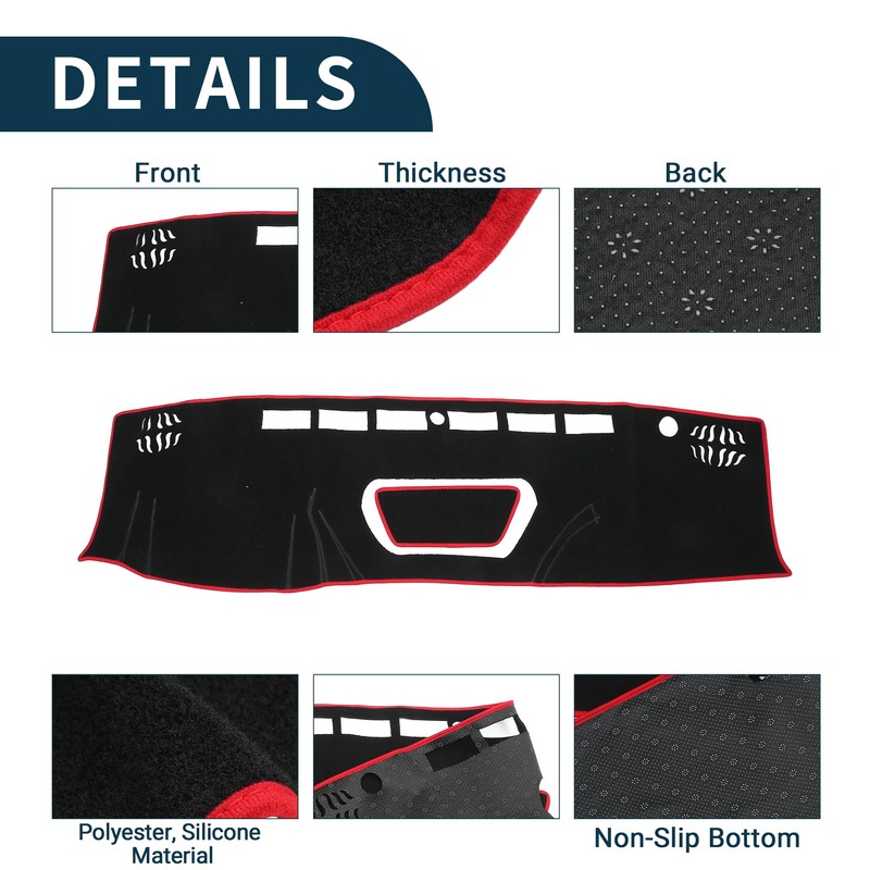 TUCKBOLD Dash Cover for Nissan Frontier Non-Slip | Center Console