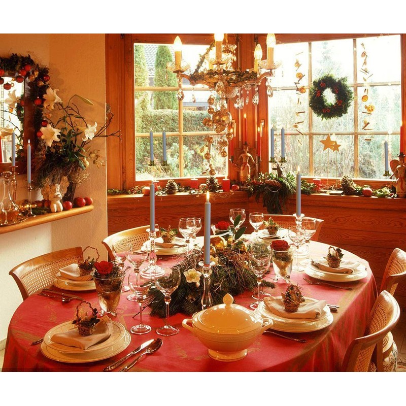 NONNO & ZGF 6 Pack Windows Candles with 6 Golden