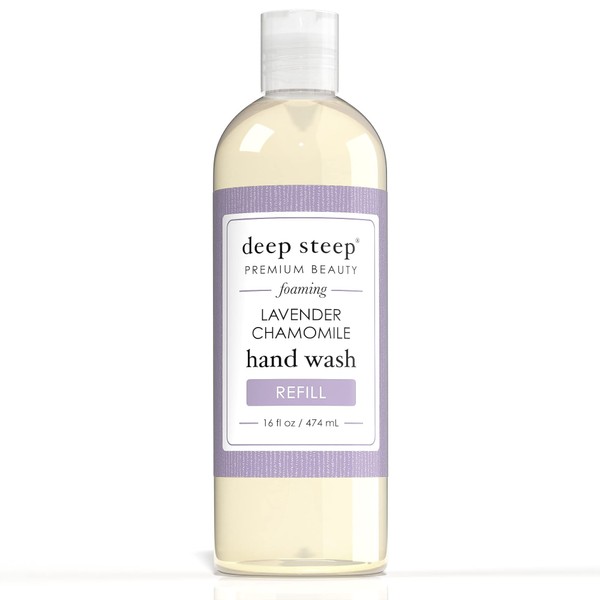 Deep Steep Foaming Hand Wash Refill, Lavender Chamomile, 16 Ounce