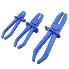 Hitefu 3 Pcs Hose Pinch Off Pliers Set with Locking Ring, Straight Hose Clamp Pliers for Automotive, Brake Hose, Fuel Hose, Radiator (6, 7, 10 Inch Length)