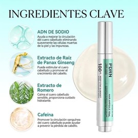 Pdrn Hair Ampoule 100Dl, Hair Growth Serum, para Crecimiento del Cabello - Serums Anticaída -Tratamiento Densidad, Strengthen Roots no Graso