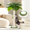 Meowoou Cat Scratching Post for Space-Saving,35” Tall Modern Monstera 3