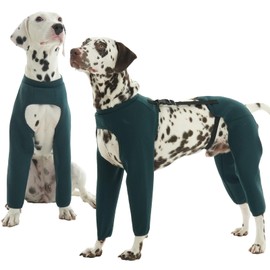 Hjyokuso Dog Bodysuit After Surgery XL, Op Body Dog Long Legs, Leak Protection Dog for Hind Leg Front Leg, Wound Protection Suits for Dogs, Elbow Pads for Dogs, Recovery Sleeve Dog, E-Collar