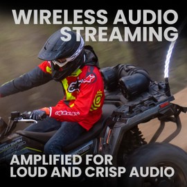 BOSS Audio Systems BOSS Audio Systems ATV65BRGB ATV UTV Weatherproof Sound System - 6.5 Inch Speakers, 1 Inch Tweeters, Full Range Audio, Built-in Amplifier, Bluetooth, Multi-Color Illumination, Hook Up To Stereo