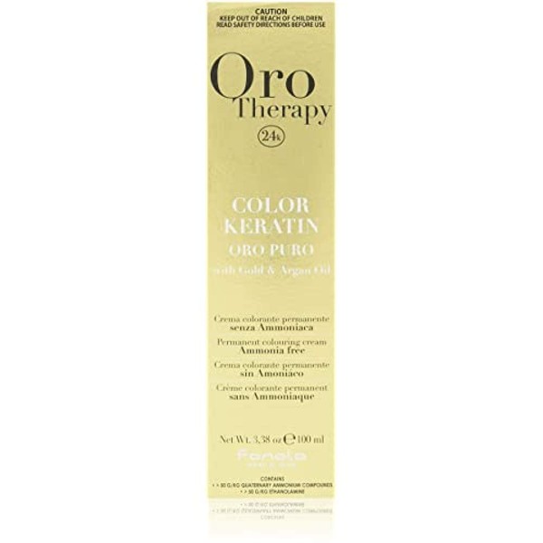 Fanola Oro Puro Therapy 6.1 Keratin Color 100ml Dark Blonde Ash