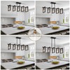 Poroulux Farmhouse Kitchen Island Lighting Black Dining Room Lights Ceiling