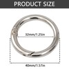 6Pcs High Strength Zinc Alloy Gate O Ring Rust-Proof Round