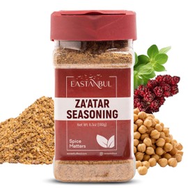 Eastanbul Zaatar Seasoning, 6.3oz, Za'atar, Zaatar Spice from Middle Eastern Spices, Perfect for Mediterranean Seasoning Blends, AKA Zahter, Zatar, Za atar, Za' atar Spice, No MSG, Sodium Free