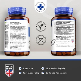 Nutravita Vitamin K2 MK 7 200mcg - 1 Year Supply - 365 Vegan Micro Tablets (Not Capsules) - Supports Maintenance of Normal Bones - High Strength Menaquinone MK7 - Made in The UK by Nutravita