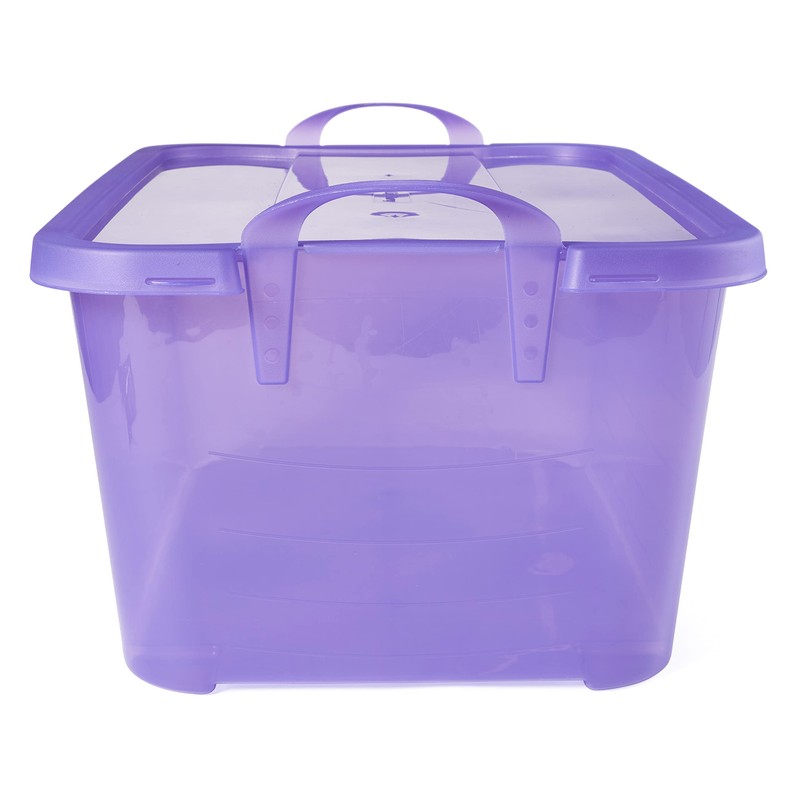 Life Story 6-Pack Stackable Plastic Storage Bins w/Handles & Snapping