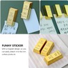 Mini Fridge Magnets Golden Brick Loose Stickers Gold Brick Decorations