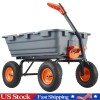 MERXENG Poly Garden Dump Cart, 800 Lbs Heavy-Duty Lawn Utility