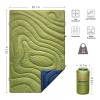 RIOYALO Puffy Camping Blanket Waterproof Backpacking Hiking Wearable XL Washable