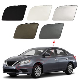 Front Bumper Tow Hook Cover Towing Eye Cap Fit for Nissan Sentra 2016 2017 2018 2019 622A03YU0H 622A0-3YU0H (Gray, left driver side) CZShiYue