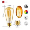 helloify ST64 LED Filament Bulbs, 9W(100W Equivalent) 800lm, Edison Vintage