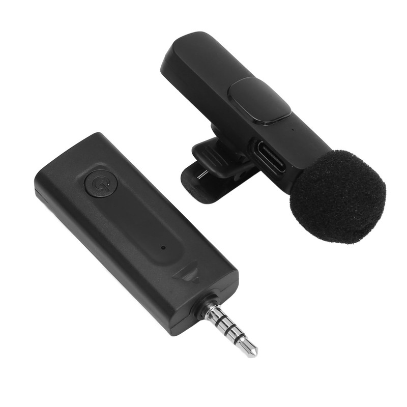 3.5mm Wireless Lavalier Lapel Microphone Intelligent Noise Canceling Automatic Pairing