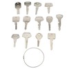 Artudatech 13pcs Forklift Construction Vehicle Heavy Equipment Construction Ignition Key