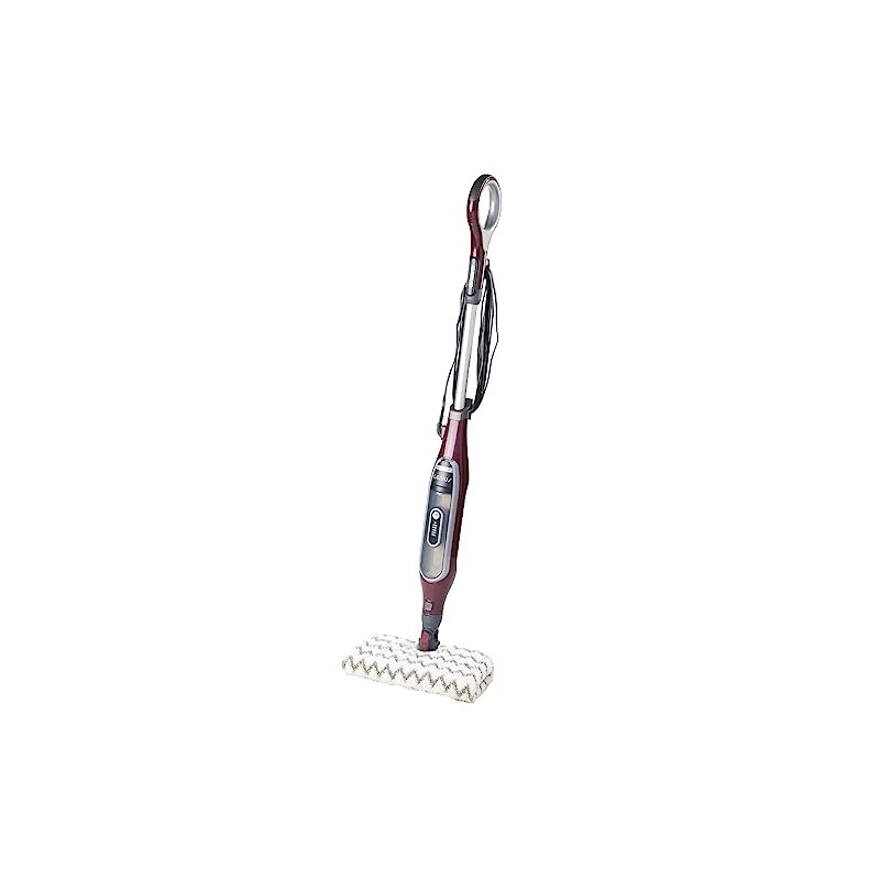 Shark QM5006QRD Genius Steam Pocket Mop with Accessories, Red (Renewed)