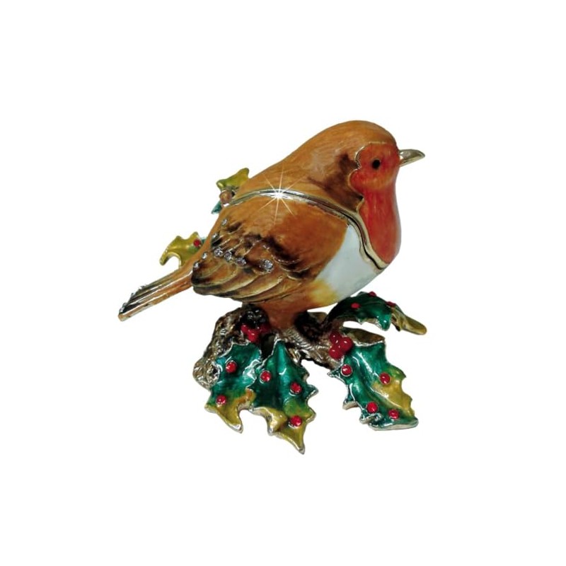Arora 6031 Craycombe Creations Robin Trinket Box, Multicolour, One Size