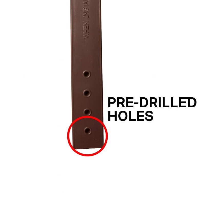12" Plastic Bender Board Stakes Teak Color Heavy Duty Landscaping