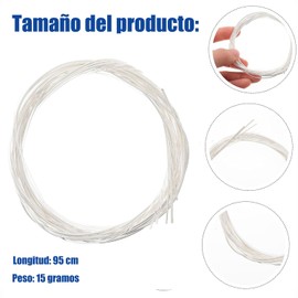 Wzenclave 1 Juego De 6 Cuerdas De Guitarra De Repuesto Cuerdas De Nylon Clásicas Para Guitarra Clásica 3 Nylon Transparente y 3 Devanados De Aleación De Nylon Para Guitarra Para Guitarra Folk Nailon
