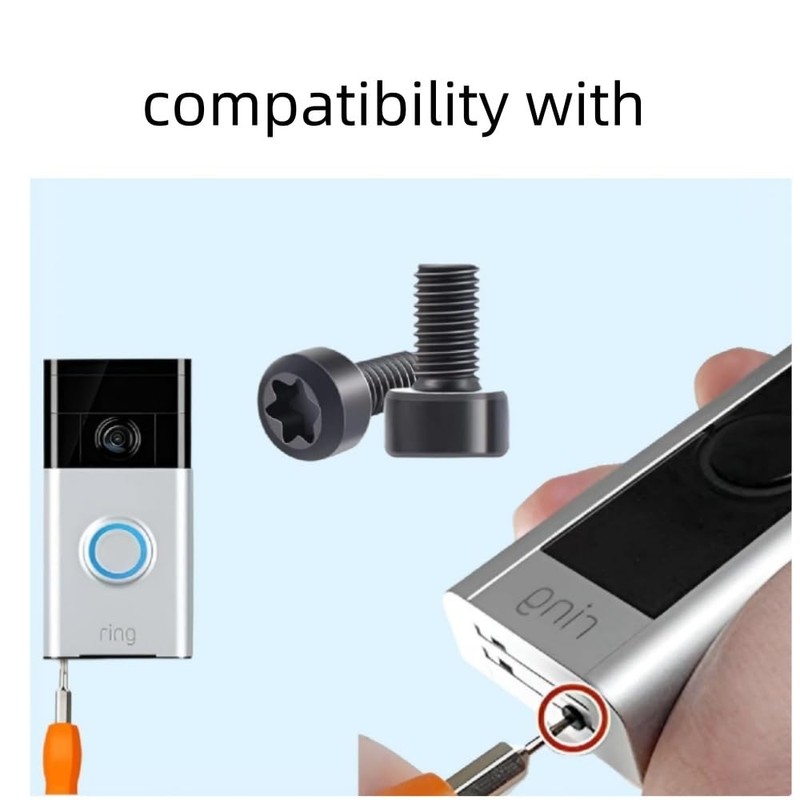 Fabselection Doorbell Screwdriver Kit, Ring Doorbell Screwdriver with 40 Screws,