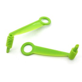 2Pcs Green Plastic Spiral Slicer Blade Hand Slicer Cutter Potato Cucumber Vegetables Spiral Knife Accessories Tool,Manual Screw Peelers Garlic Tools Seasoning and Spice Kitchen and Dining Tools