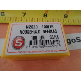 Singer 100 Genuine Singer Sewing Machine Needles 15x1 HAx1 Type 2020 Size 11,14,16