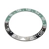 38mm Diameter GMT Watch Bezel Insert Ring Black Green Base