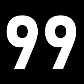 Pack of 5 5cm/2" Waterproof House Number Wheelie Bin Stickers - Recycling Box Text Sticker - Party Age Decorations - Numbers for Wheelie Bins - Peel & Stick (99)