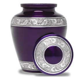 Eternal Harmony Cremation Urn for Human Ashes | Funeral Urn Carefully Handcrafted with Elegant Finishes to Honor and Remember Your Loved One | Adult Urn Large Size with Beautiful Velvet Bag