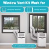 Chiligent Dual Hose Portable Air Conditioner Window Kit, 5.9" Diameter