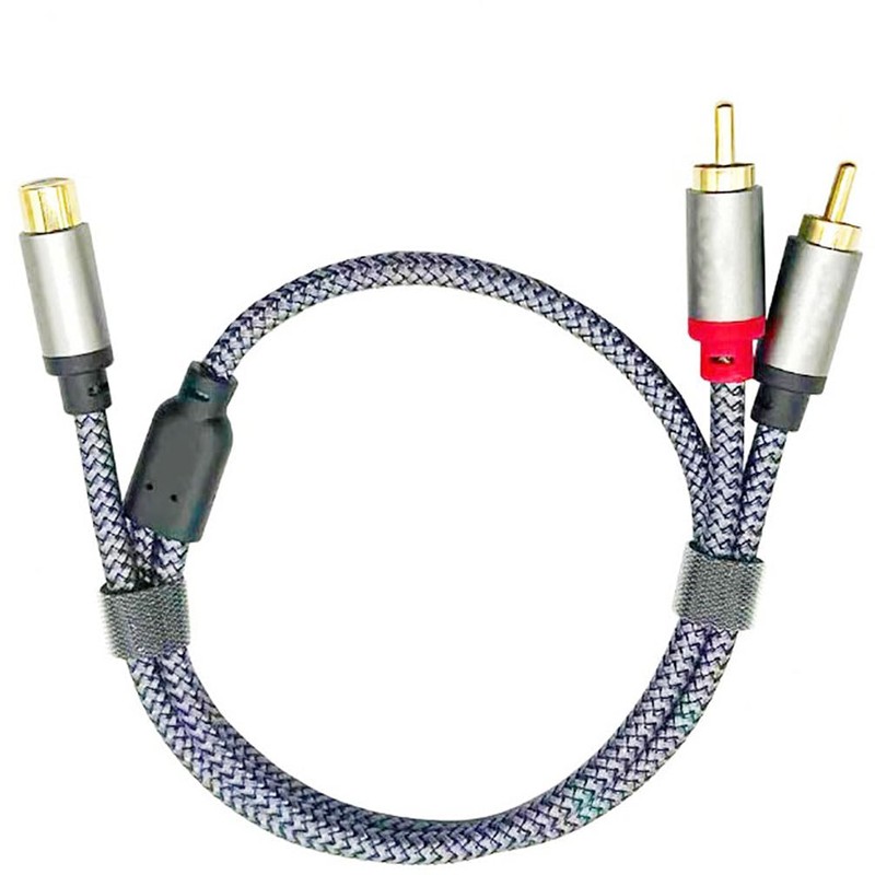 RCA Splitter 1 Female to 2 Male Y Adapter (1M)
