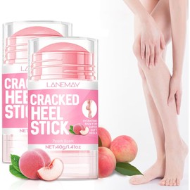 Crema hidratante para pies,2Pz Crema renovadora de pies,Repara e hidrata los pies secos y agrietados,Crema para el cuidado de los pies,Para pies secos y agrietados,Manos,Codos （80 g/2.82oz） (Convencional, Melocotones)