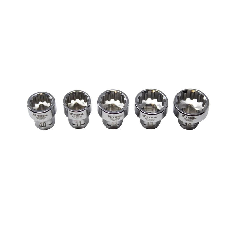 K Tool International 20020 Multi Plus Close Quarter Spline Socket