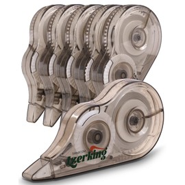 Lzerking Correction Tape, White, 6-Count, Make Instant Corrections With No Drying Time