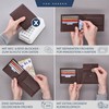 VON HEESEN Men's Leather Wallet with RFID Protection - Genuine