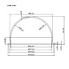 3.6 Inch Small PC Polycarbonate Clear Dome Cover CCTV Replacement