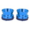 1 Pair NAB Hub Adapters Polished Aluminum Alloy Universal Loading