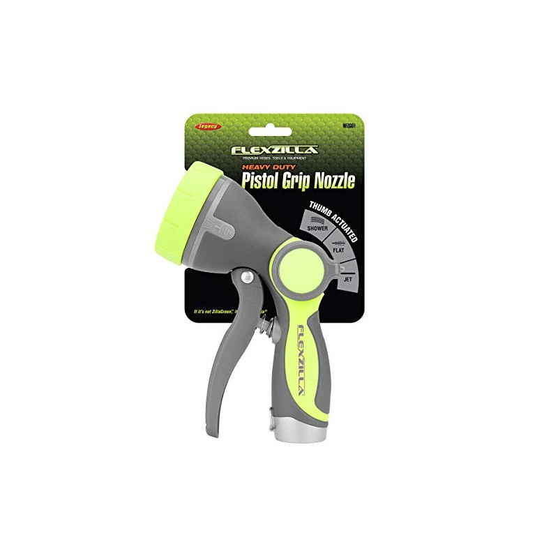 Flexzilla Heavy Duty Pistol Grip Garden Hose Nozzle Sprayer with