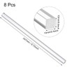 sourcing map Acrylic Square Rod,Clear,10mmx10mmx250mm Solid Plastic PMMA Bar Stick