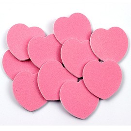(20 Pack, Pink) - Hrhyme 20Pack Heart Shape Nail File Manicure Tool Personal Nail File - Pink