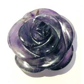 CRYSTALMIRACLE Amethyst Flower Rock 86 Grams Crystal Healing Reiki FENG Shui Gift Energy Wellness Chakra Spiritual Metaphysical Gemstone Aura